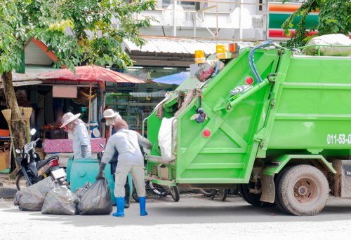 Recycling bins in a corporate environment