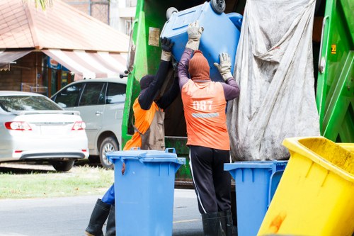 Recycling process in Balham